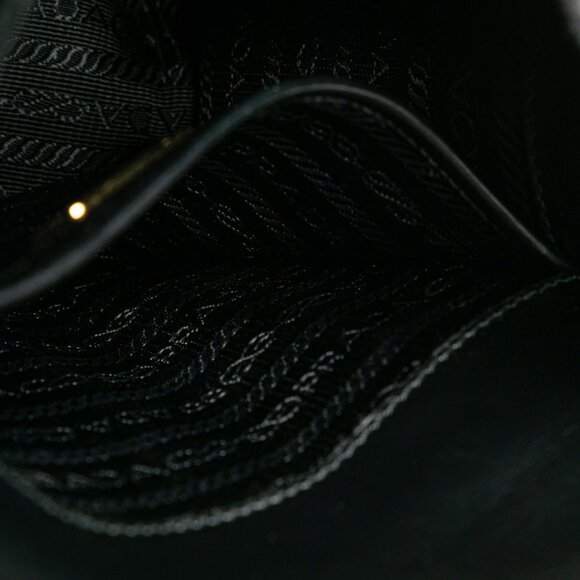 PRADA Black Leather Saffiano Shoulder Bag - Picture 7 of 11